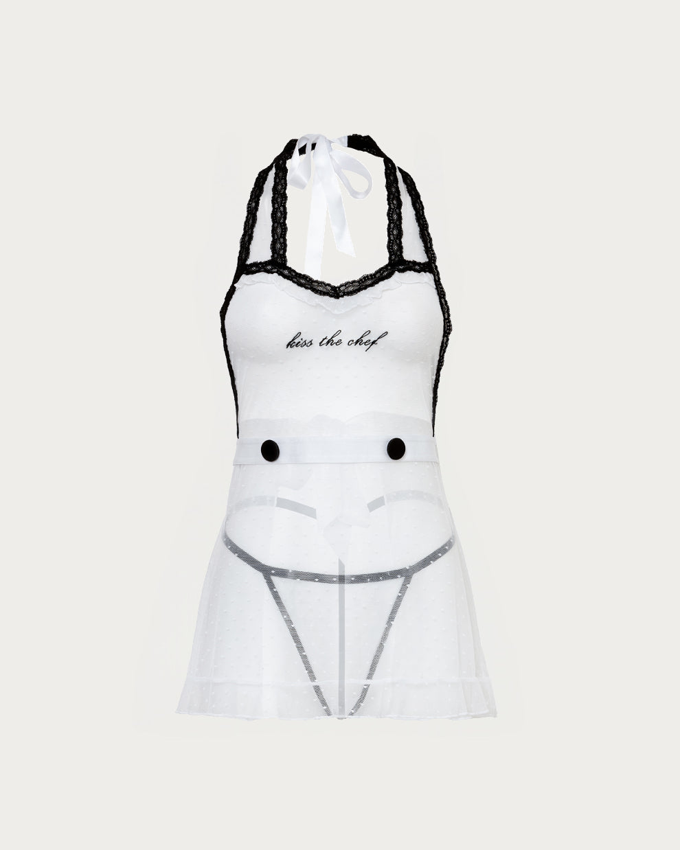 Kiss The Chef Apron Lingerie Costume Set