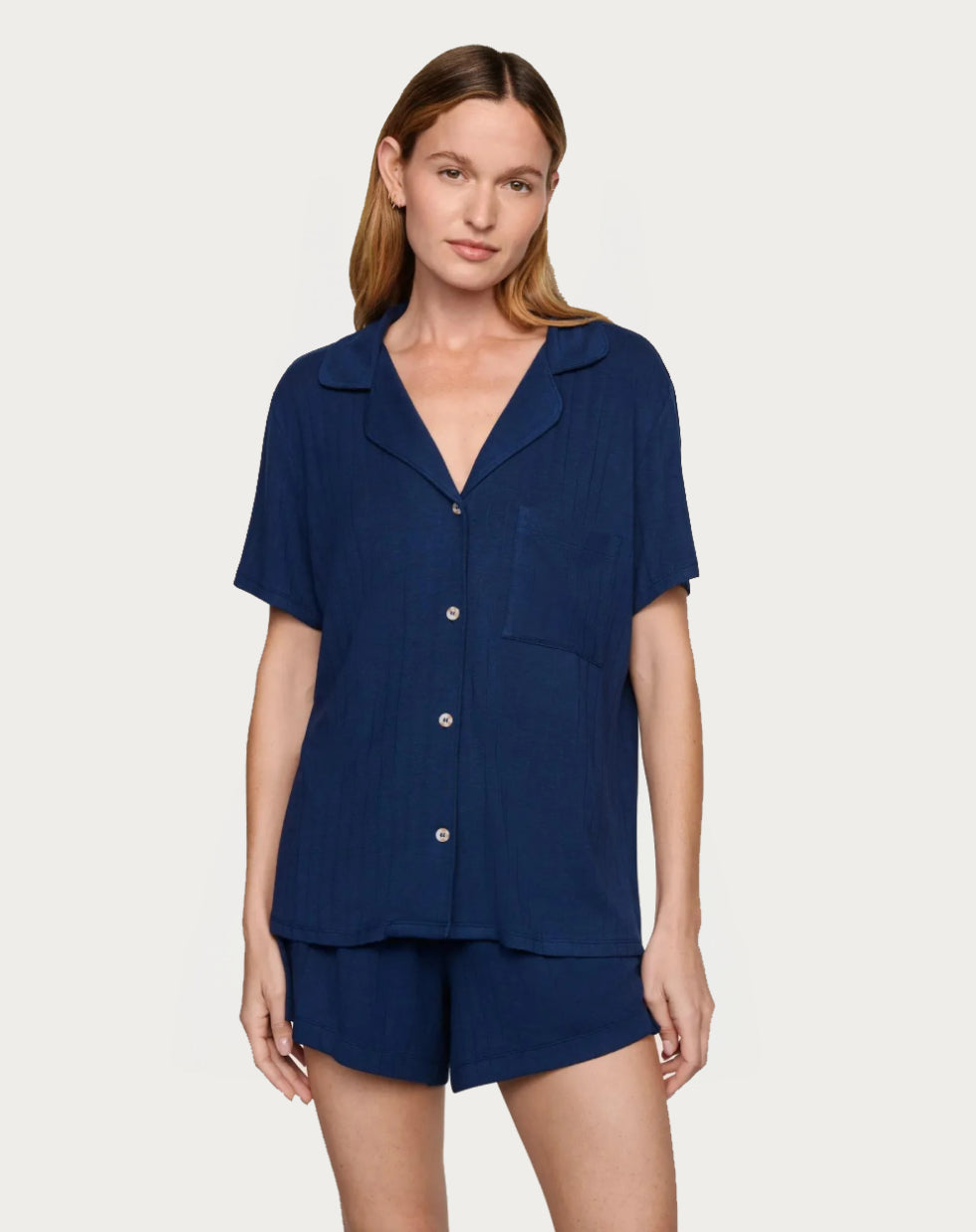 Eberjey Gisele TENCEL™ Modal Rib Relaxed Short PJ Set - Room Service