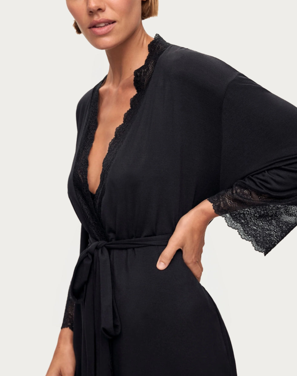 Eberjey Lara TENCEL™ Modal Short Robe - Room Service