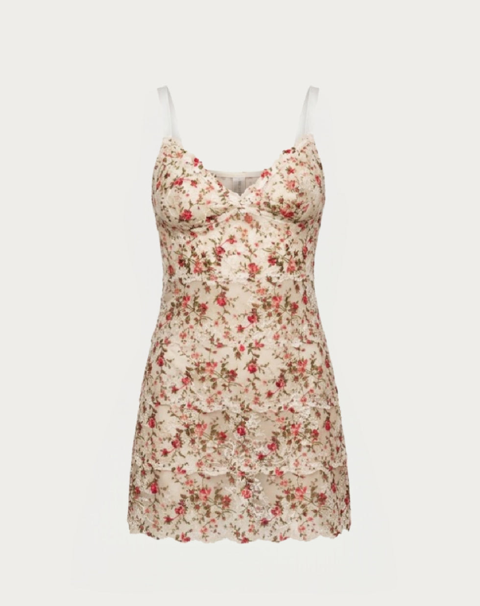Kilo Brava Lace Mini Slip Field Floral - Room Service