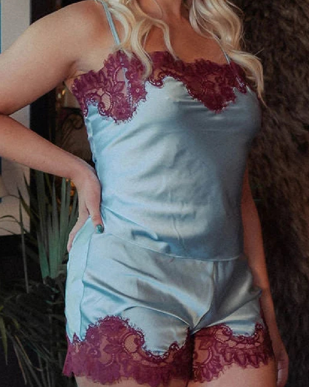 Kilo Brava Icy Blue Bata y pj shorts - Room Service