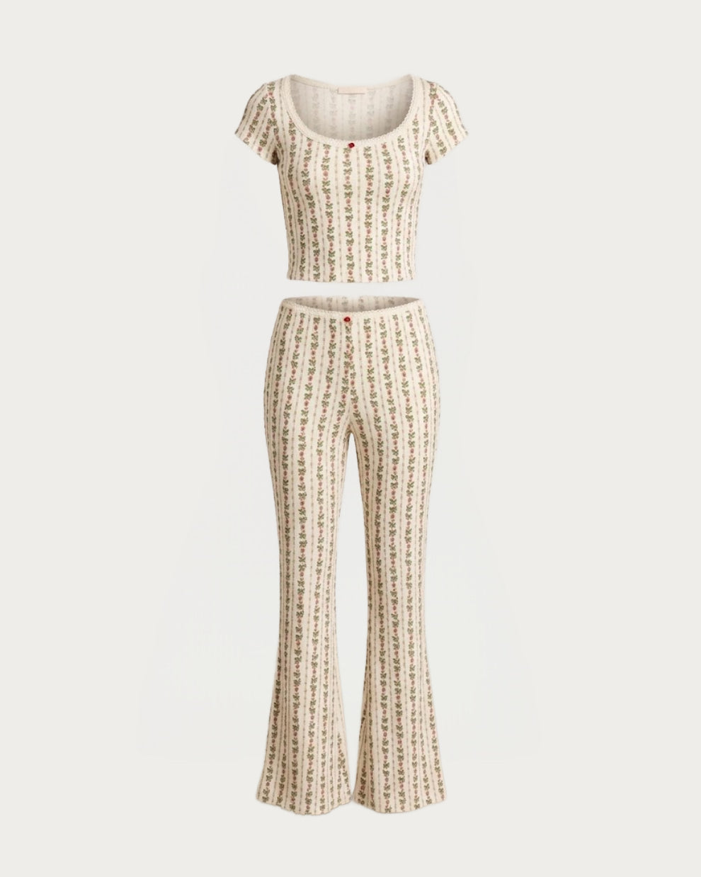 Kilo Brava Heirloom Rose Pj Pant Set - Room Service