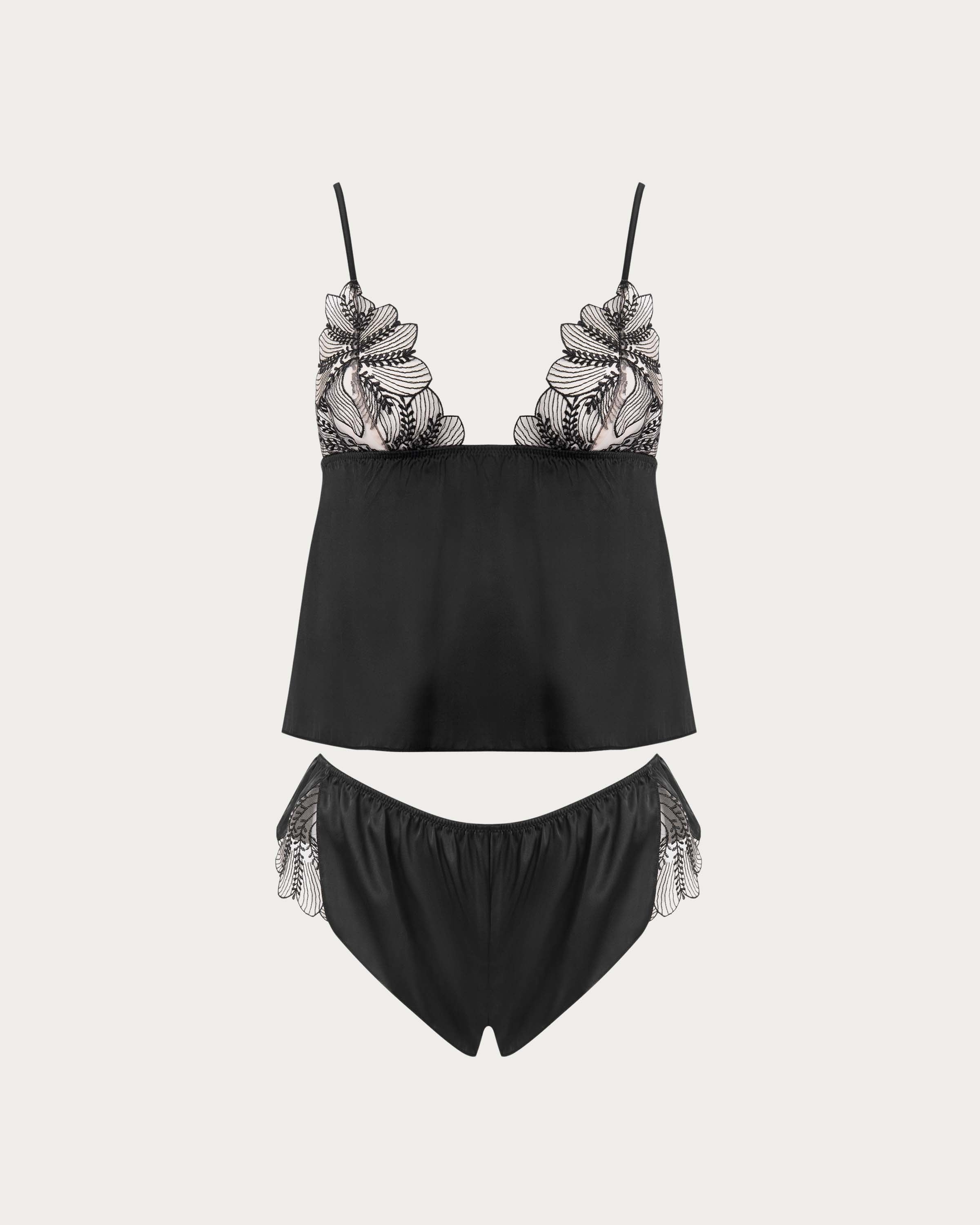 Sadiya Luxury Satin Cami y Short Set
