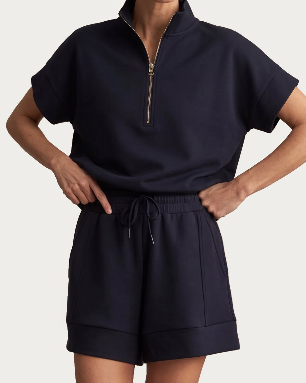 Varley Ritchie Short Sleeve Sweat Short Set - Room Service
