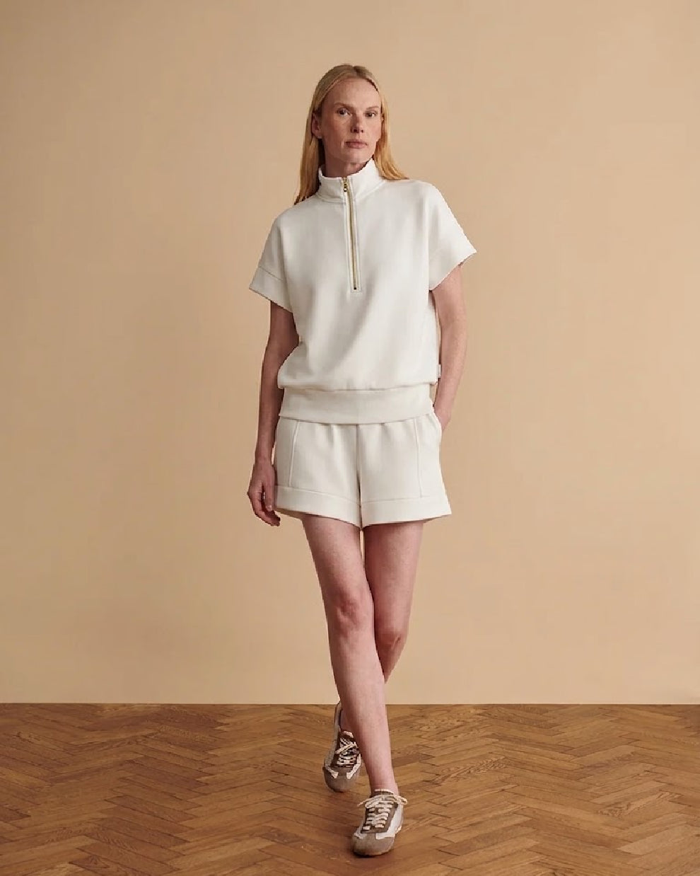 Varley Ritchie Short Sleeve Sweat Short Set - Room Service